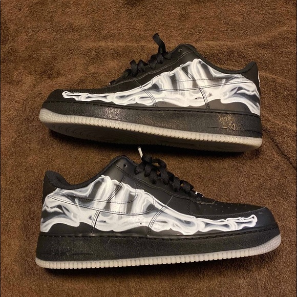 air force black skeleton